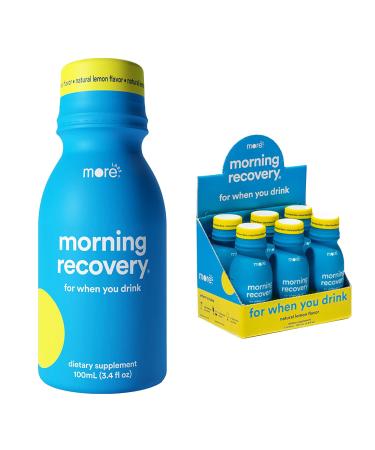 More Labs Morning Recovery, Patent-Pending After You Drink Rebound Shots (Pack of 6), Original Lemon Flavor, Highly Soluble Liquid DHM, Milk Thistle, Electrolytes Lemon (Original) 3.4 Fl Oz (Pack of 6)