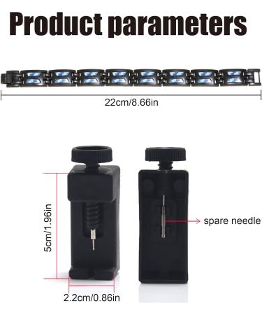 TNSRAY Men's Magnetic Bracelet - Titanium Steel with 3500 Gauss Strength | Adjustable Health Benefits - Buy Online on GoSupps.com