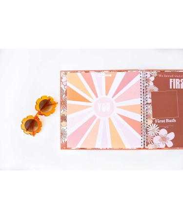 Lucy Darling Flower Child Baby Memory Book | First Year Journal Album for Girls - Milestone Keepsake Made in USA - Buy Online on GoSupps.com