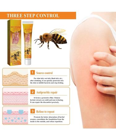 Bee Venom Psoriasis Treatment Cream - Soothing and Moisturizing Skin Relief - 3PCS - Buy Online on GoSupps.com
