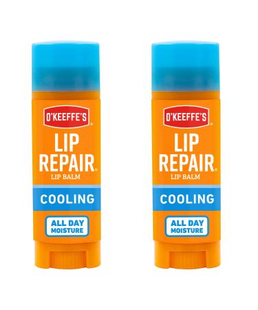 O'Keeffe's Cooling Relief Lip Repair Lip Balm for Dry, Cracked Lips, Stick, (Pack of 2) 2 - Pack