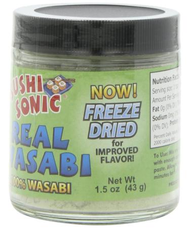 Sushi Sonic 100% Real Powdered Wasabi - 1.5-Ounce Jars (Pack of 3) - Authentic Japanese Flavor for Sushi Lovers - Buy Online on GoSupps.com