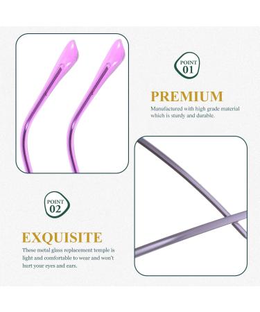 Buy PopetPop Replacement Glasses Accessories - Sunglasses Repair Kit & Myopia Glasses Bracket - Metal Violet Replacement Bars & Legs - Buy Online on GoSupps.com