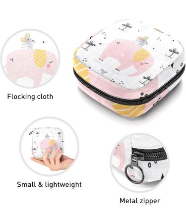 Women's Bonds Storage Bags - Stylish Portable Period Kit & Feminine Product Bag | Halter Mouse Rack on Elephant Design - Buy Online on GoSupps.com