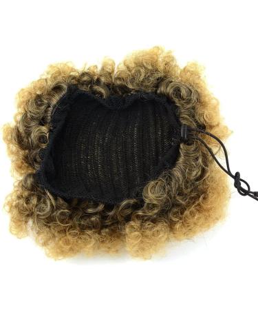 Short Afro Puff Drawstring Ponytail Extension - Kinky Curly Clip-In Hairpiece for Women (Large T1B/27#) - Buy Online on GoSupps.com