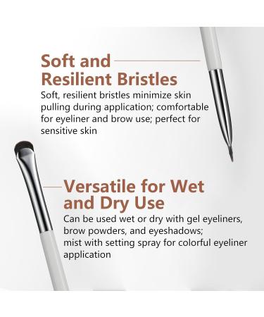 Eyeliner Brush - Crescent-Shaped Eyeliner & Brow Brush for Perfect Precision | International Shipping Available - Buy Online on GoSupps.com