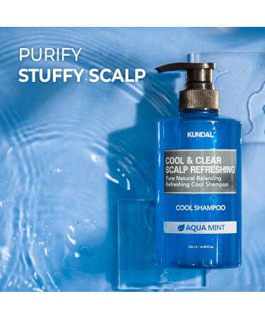 Kundal Cool & Clear Ice Boosting Cool Body Wash Aqua Mint 16.9 fl oz (500 ml) - Buy Online on GoSupps.com