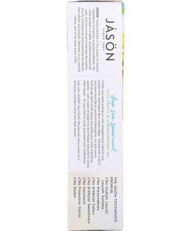 JASON Sea Fresh Anti-Cavity & Strengthening Gel - 6 oz | Natural Oral Care for Stronger Teeth | International Shipping Available - Buy Online on GoSupps.com
