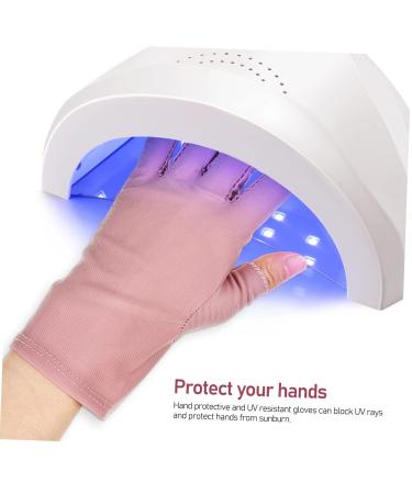 VINTORKY 2 Pairs UV Gloves Gloves for Gel Nails Nail Nail Gloves Manicure Gloves Nail Art Accessory UV Rays Gloves Fingerless Gloves Nail Art Supplies - Buy Online on GoSupps.com