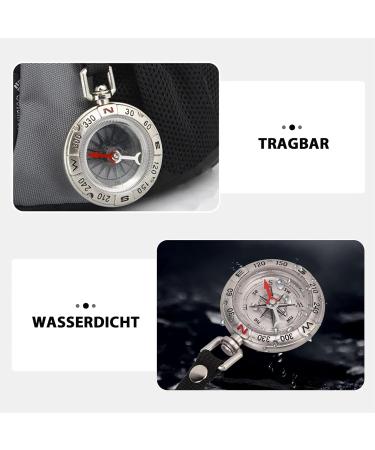 Portable Waterproof Compass Keychain - Vintage Mini Key Trailer for Outdoor Navigation - Buy Online on GoSupps.com