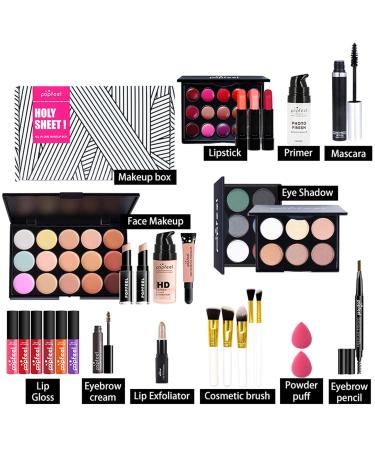 Autoecho All-in-1 Vacation Makeup Gift Set - Waterproof & Durable Beauty Tools | Shimmering Finish & Multi-Purpose Accessories for Stunning Looks - Buy Online on GoSupps.com
