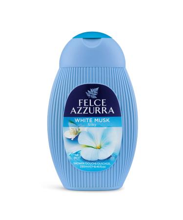 Felce Azzurra White Musk - Delicate Essence Shower Gel - Fresh And Clean Fragrance With Energetic And Citrus Fruits - Smoothness Of Rose Blends With Carnation To Get A Smooth Effect - 8.4 Oz Musk 8.4 Ounce