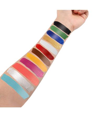 DELISOUL SFX Makeup Kit - 12 Colors Palette for Face Body Painting, Wound Modeling, Scar Wax, Fake Blood - Halloween Costume Essentials with Brushes & Tools - Buy Online on GoSupps.com