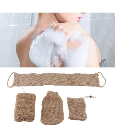 Exfoliating Jute Bath Sponge & Back Scrubber - Body Scrubbers for Dead Skin Removal | International Shipping Available - Buy Online on GoSupps.com