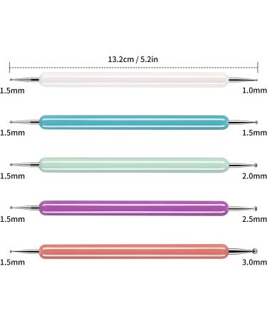 5-Piece Pattern Tracing Stylus Set for Drawing, Embossing, and Nail Art - Sculpting Tools with Ball Tips - Buy Online on GoSupps.com