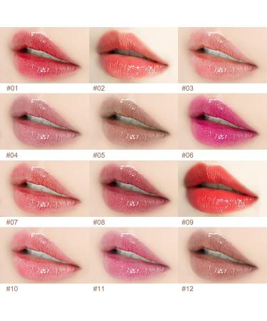 12 Color Shimmery Lip Gloss Set for Women and Girls - Long Lasting, Waterproof, and Sparkling Lip Plumper - Gift Packs of 12 - Buy Online on GoSupps.com