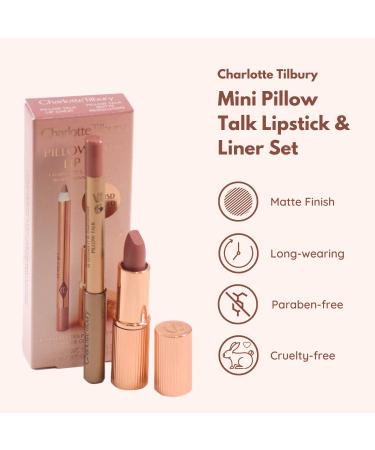 Charlotte Tilbury Pillow Talk Mini Lipstick and Lip Liner Duo Set - Travel Size - Buy Online on GoSupps.com