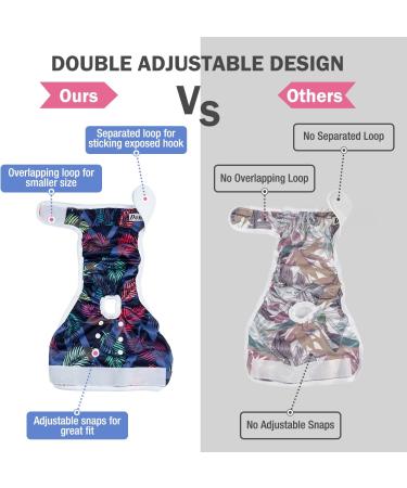 Buy Dono Reusable Dog Diapers - 3 Adjustable Washable Heat Pants for Bitches (Palm Leaves Size L) - Eco-Friendly Pet Care - Buy Online on GoSupps.com