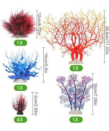 Buy BEGONDIS 8-Piece Coral Decoration Set for Aquariums | Transform Your Aquarium into a Stunning Underwater World - Buy Online on GoSupps.com