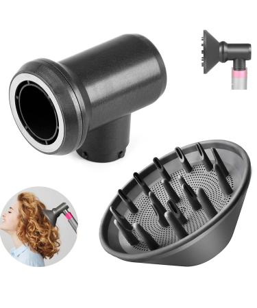 DianSung Diffuser and Adapter Attachments for Dyson Airwrap Styler HS01 HS03 HS05 Turn it into a Hair Dryer Replacement Parts Diffuser Hair Dryer Attachment