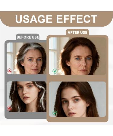 2 Pi ces B ton de Teinture de Cheveux Jetable Couverture des Cheveux Gris B ton de Dissimulation Lavable - Id al pour Usage Quotidien et Voyages (Brun Fonc 15 ML) - Buy Online on GoSupps.com