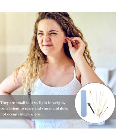 LALAFINA Ear Cleaning Kit - Portable Ear Wax Removal Tools Spiral Ear Picks & Massage Supplies for Safe Ear Hygiene - Buy Online on GoSupps.com