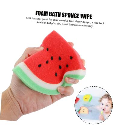 Housoutil 8 Pcs Child Bath Loofah & Exfoliating Sponge Set | Cartoon Fruit Shower Balls for Kids - Soft & Safe Bathing Essentials - Buy Online on GoSupps.com