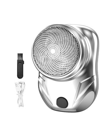 Face Shaver for Men | Rechargeable Electric Razor - Cordless Mini Electric Razor for Men's Grooming Silver