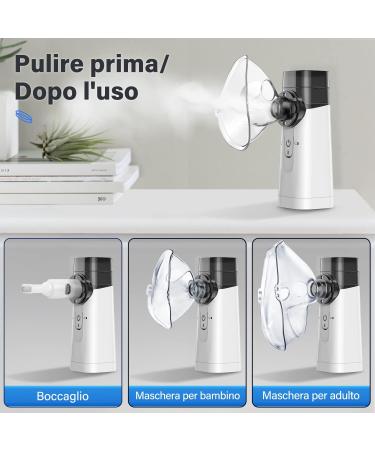 Portable Inhalation Device Set | Noiseless Treatment for Respiratory Diseases | Child & Adult Inhalator Venerbler - Buy Online on GoSupps.com