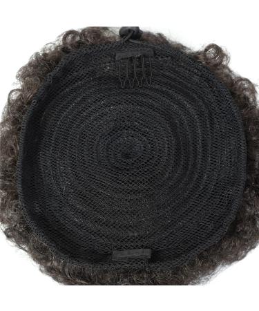 Puff Afro Synthetic Hair Extensions Black Brown Short Drawstring Ponytail for Women | Shop Internationally - Buy Online on GoSupps.com