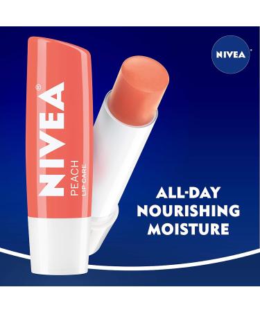 NIVEA Peach Lip Care Tinted Balm - Pack of 4 for Soft and Beautiful Lips - Buy Online on GoSupps.com