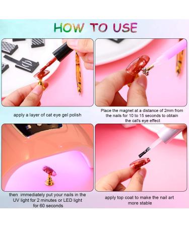 15-Piece Nail Magnet Tool Set for DIY Gel Polish Nail Art | Double-Ended Magnetic Pen, Plate, Stick | Magnet Wand Board for Professional Results - Buy Online on GoSupps.com