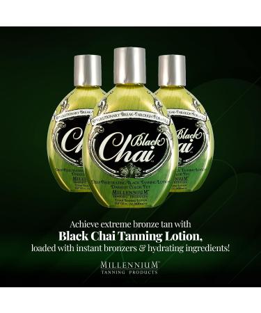 Millennium Tanning Black Chai Tanning Lotion 13.5 oz with Bronzers, Essential Oils & Extracts - Buy Online on GoSupps.com