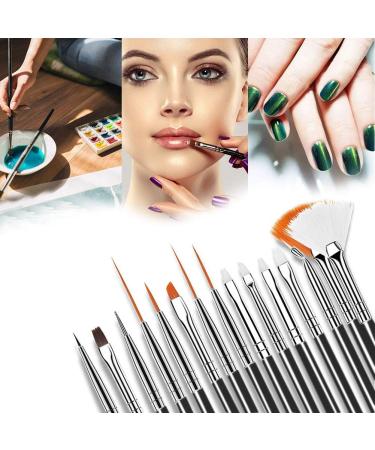 JOYJULY 20PCS Nail Art Brushes Set - Professional Design Tools for Detailing & Dotting (Black) - Buy Online on GoSupps.com