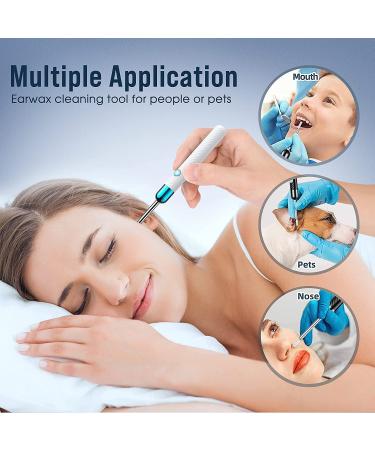 Ear Wax Removal Tool with Camera & Light - 8 Pcs Cleaner Kit for iPhone, iPad, Android - White - Buy Online on GoSupps.com