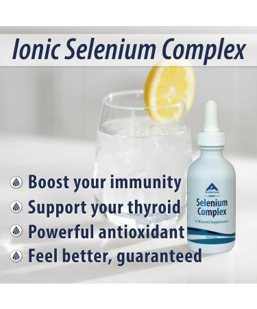 Anderson Ionic Selenium Complex, Liquid Selenium Supplement Drops, Supports Thyroid and Immune System, Antioxidant, Fights Free Radicals, Mineral Glass Bottle with Dropper, 40 Servings, 2 fl oz - Buy Online on GoSupps.com