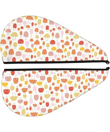 Cute Cartoon Mushrooms Microfiber Hair Towel | Super Absorbent Coral Velvet Wrap for Long Curly & Thick Hair - Quick Dry & Soft for Women - Buy Online on GoSupps.com