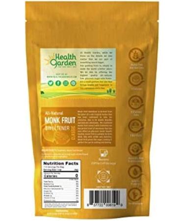 Health Garden Monk Fruit Sweetener Classic - All-Natural, 1 lb (453 g) | Sugar-Free Sweetener - Buy Online on GoSupps.com