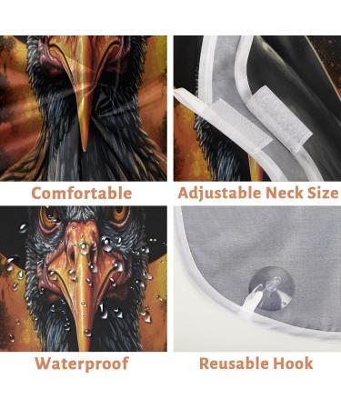 Halloween Spider Web Beard Bib Apron | Beard Hair Catcher for Men | Perfect Gift for Dad & Husband | Shaving Accessory with Suction Cups - Buy Online on GoSupps.com