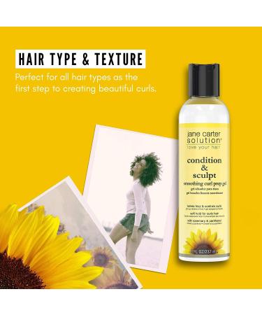 Jane Carter Solution Condition & Sculpt Curl Prep Gel - 8oz | Soft Hold, Smoothing & Moisturizing - Buy Online on GoSupps.com