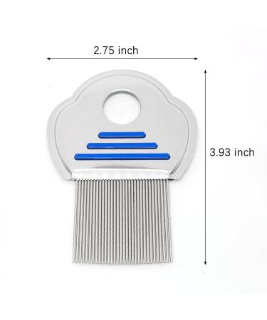 Terminator Combs - Professional Metal Lice Comb with Magnifier for Quick Nit & Dandruff Removal - Perfect for Kids and Adults (1 Pack - Buy Online on GoSupps.com