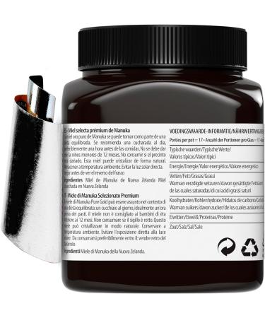 Premium 525+ MGO Certified Pure Gold Manuka Honey 250g - Pack of 1 | 100% Pure, Authentic, and Sustainable | Packaging May Vary - Buy Online on GoSupps.com
