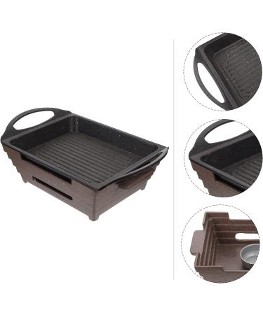 Yalych Aluminium Nonstick Griddle Stove Top Square Grill Pan Grill Plate for Induction Stove Top Cast Iron Skillet Griddle Pan with Double Sided Griddle for Indoor Outdoor Frying pan Assorted - Buy Online on GoSupps.com