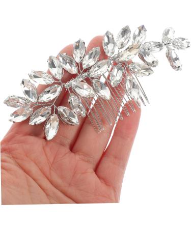 Housoutil Crystal Hair Accessories Hair Clip Hair Barrettes Wedding Decor Tiara Wedding Hair Accessories Hair Pin Rhinestone Bobby Pins Rhinestone Hair Comb Headgear Zinc Alloy Gem Bride - Buy Online on GoSupps.com