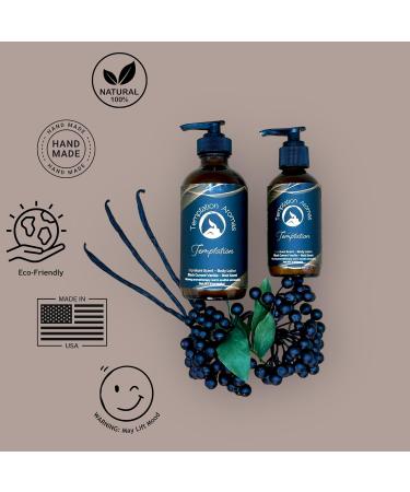 Temptation Aromas Black Currant Vanilla Perfume Lotion - Natural & Organic Moisturizer Made in USA - 4 oz for Lasting Body Scent - Buy Online on GoSupps.com