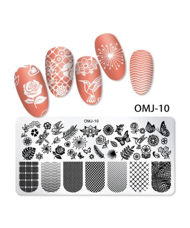Buy Nopeilvi Butterfly Nail Stamp Plates - Christmas Nail Art Stamping Templates for DIY Manicure - Buy Online on GoSupps.com