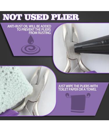 3-Inch Mini Bent Chain Nose Pliers - Precision Jewelry Making and Crafting Tool - Buy Online on GoSupps.com
