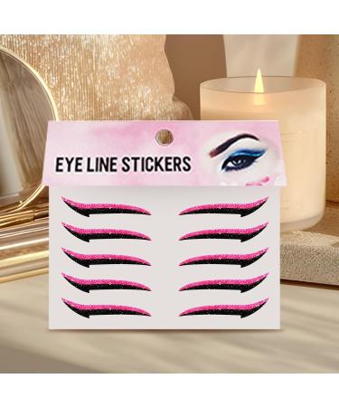 Autocollants Eye Liner R utilisables | Patch Maquillage Fard Paupi res 10 Pi ces Autocollants Maquillage Yeux R sistants l'Eau Bandes Longue Tenue pour Femmes Rose - Buy Online on GoSupps.com