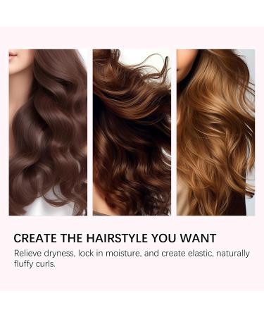 Hairhalo Curl Defining Cream Hair Halo Curl Defining Cream Air Drying Cream Curl Cream for Curly Hair Anti-Frizz Moisturizing Smoothing (1) - Buy Online on GoSupps.com
