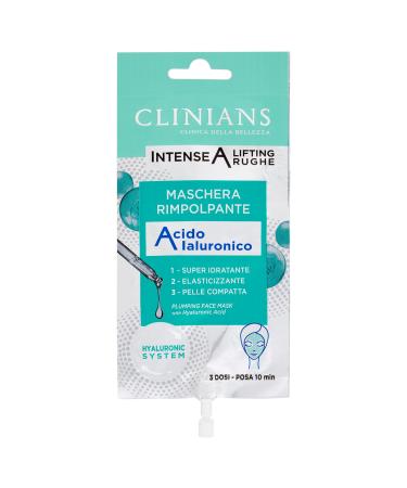 CLINIANS Intense A Lifting Rughe Plumping Face Mask with Hyaluronic Acid 15ml